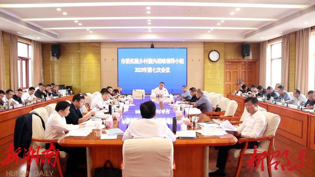 邵东市委实施乡村振兴战略领导小组召开2023年第七次会议_邵阳头条网